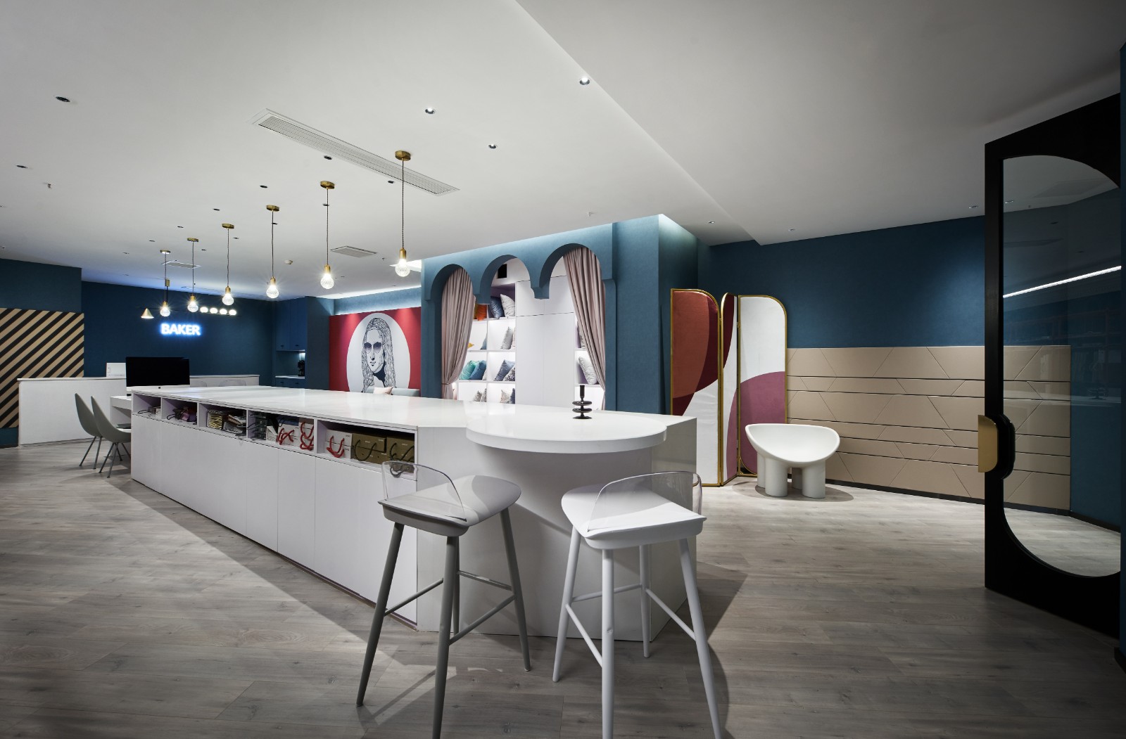 120㎡贝壳软装展厅叕设计