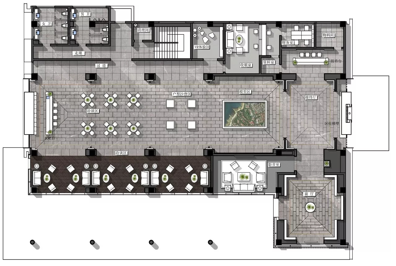 1050㎡成都天悦销售中心-- 朴悦设计
